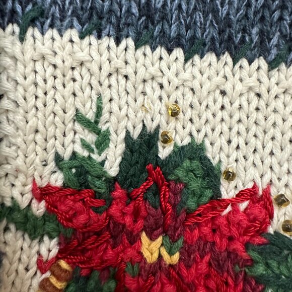 Vintage 90s Heirloom Collectibles Ugly Christmas Sweater Women's Size Large - Picture 15 of 16
